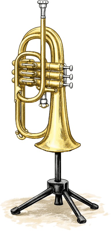 Osteria Cantabrigiana Flugelhorn Stand