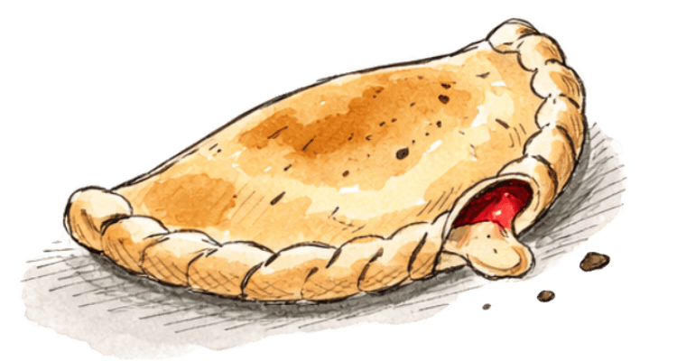 Osteria Cantabrigiana Veggie Calzone